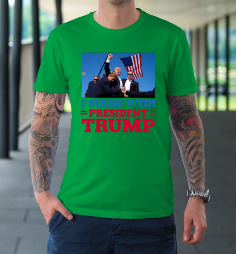 Trump Shot Shirt I Stand With President Trump T-Shirt 5