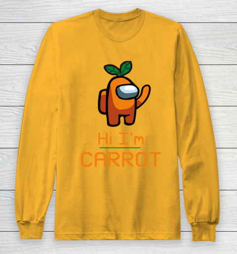 Among Us Shirt IM CARROT ORANGE AMONG A7 Long Sleeve T-Shirt 2
