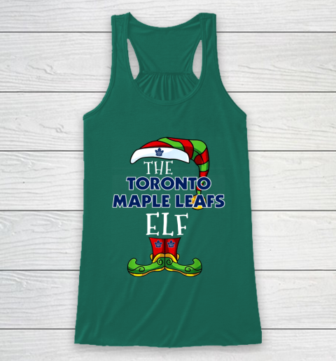 Toronto Maple Leafs Christmas ELF Funny NHL Racerback Tank 5