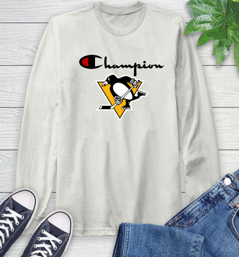 NHL Hockey Pittsburgh Penguins Champion Shirt Long Sleeve T-Shirt 11