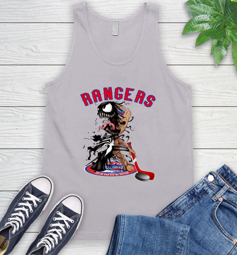 NHL New York Rangers Hockey Venom Groot Guardians Of The Galaxy Tank Top 4