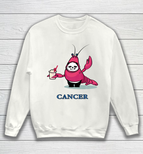 Cancer Zodiac Panda Birthday Sweatshirt