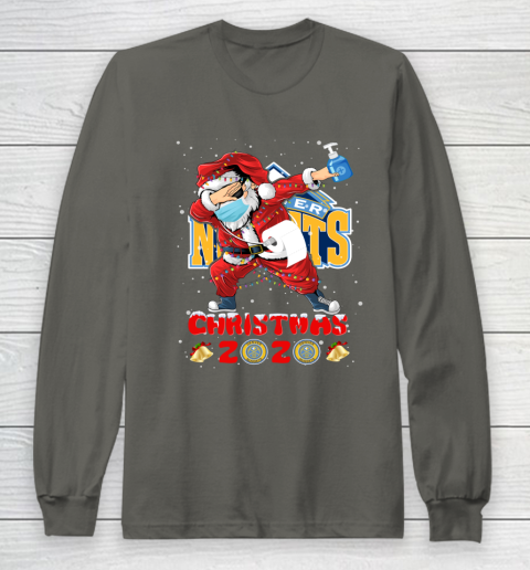 Denver Nuggets Funny Santa Claus Dabbing Christmas 2020 NBA Long Sleeve T-Shirt 5