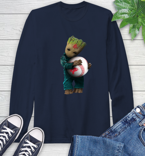MLB Groot Guardians Of The Galaxy Baseball Sports Boston Red Sox Long Sleeve T-Shirt 4
