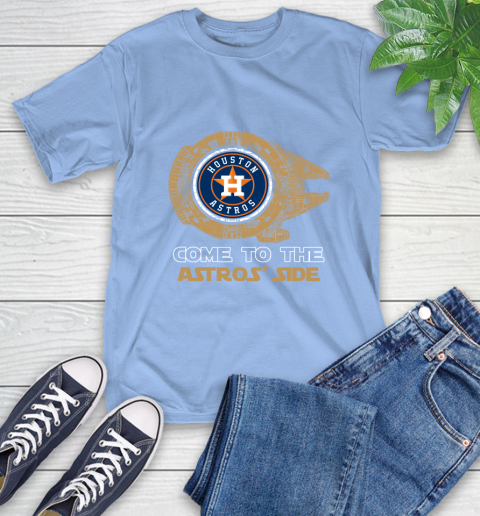 MLB Come To The Houston Astros Side Star Wars Baseball Sports T-Shirt 12