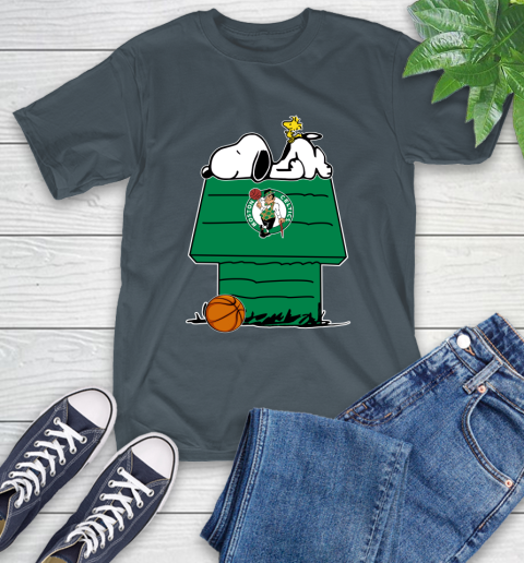 Boston Celtics NBA Basketball Snoopy Woodstock The Peanuts Movie T-Shirt 9