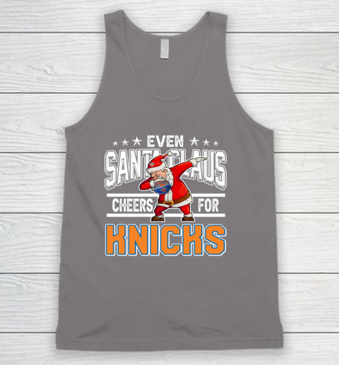 New York Knicks Even Santa Claus Cheers For Christmas NBA Tank Top 6