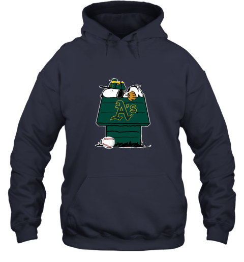 Oakland Athletics Snoopy And Woodstock Resting Together MLB Youth Sweatshirt  