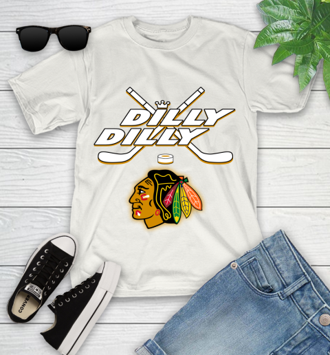 NHL Chicago Blackhawks Dilly Dilly Hockey Sports Youth T-Shirt