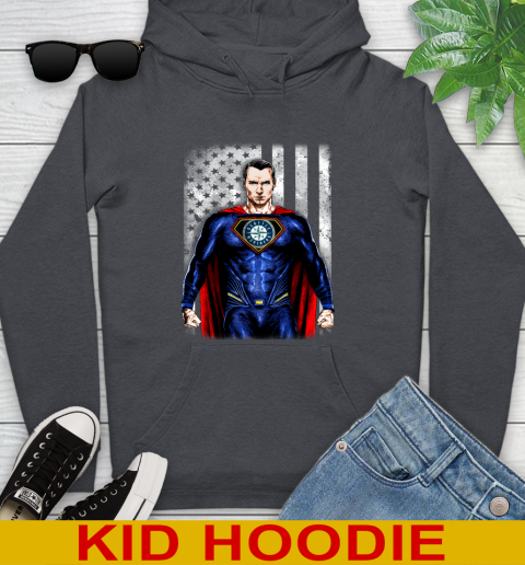 MLB Baseball Seattle Mariners Superman DC Shirt Youth Hoodie 9