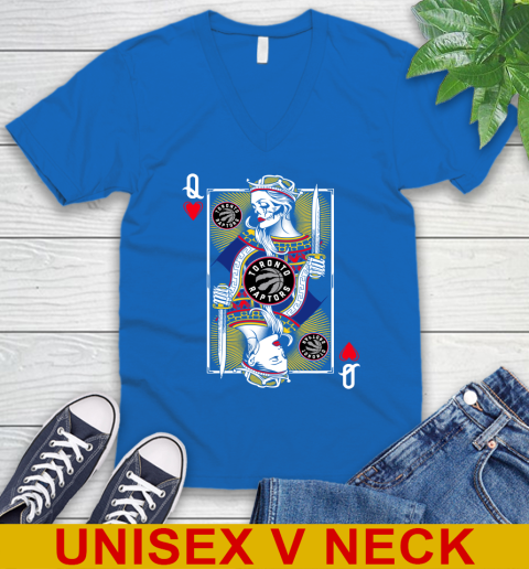 NBA Basketball Toronto Raptors The Queen Of Hearts Card Shirt V-Neck T-Shirt 5