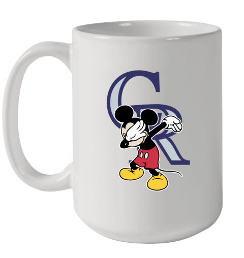 Colorado Rockies MLB Baseball Dabbing Mickey Disney Sports Ceramic Mug 15oz