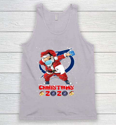 Tampa Bay Lightning Funny Santa Claus Dabbing Christmas 2020 NHL Tank Top 3