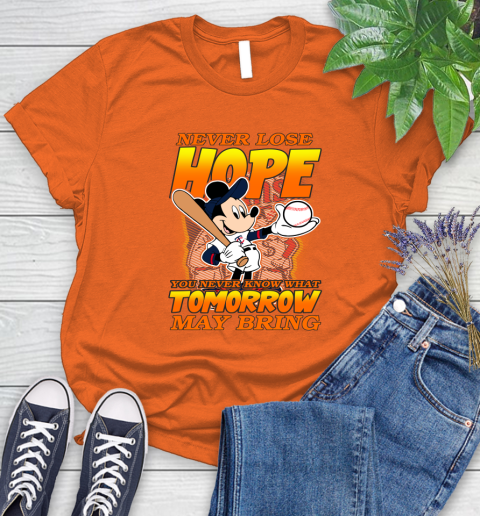 Minnesota Twins MLB Baseball Mickey Disney Never Lose Hope Women's T-Shirt 3