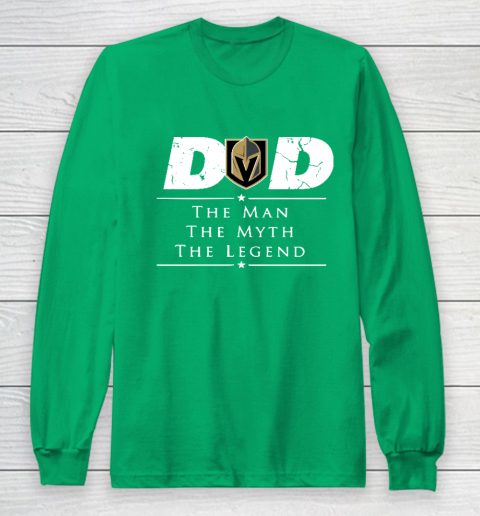 Vegas Golden Knights NHL Ice Hockey Dad The Man The Myth The Legend Long Sleeve T-Shirt 4