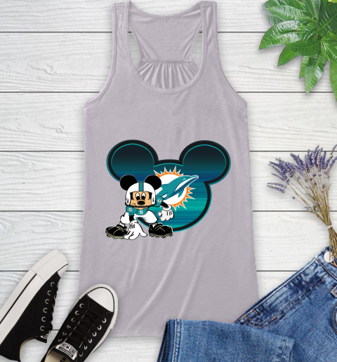 NFL Miami Dolphins Mickey Mouse Disney Football T Shirt Racerback Tank 5