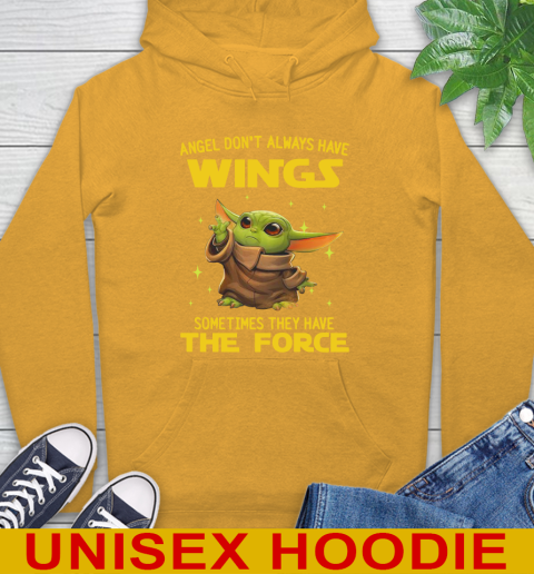 Baby Yoda Angel Don't Always Have Wings They Have The Force Shirt 14