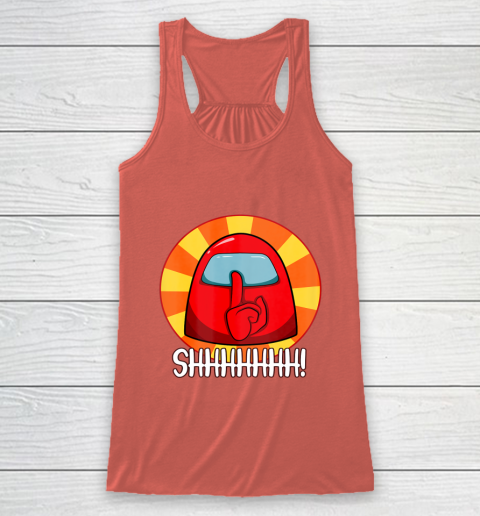 Among Us Game Shirt Cool Among Us shirt Crewmate or Impostor SHHHHHH Racerback Tank 3