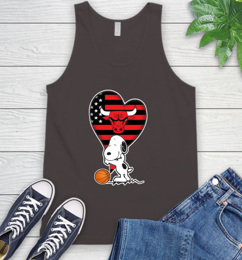 Chicago Bulls NBA Basketball The Peanuts Movie Adorable Snoopy Tank Top 7