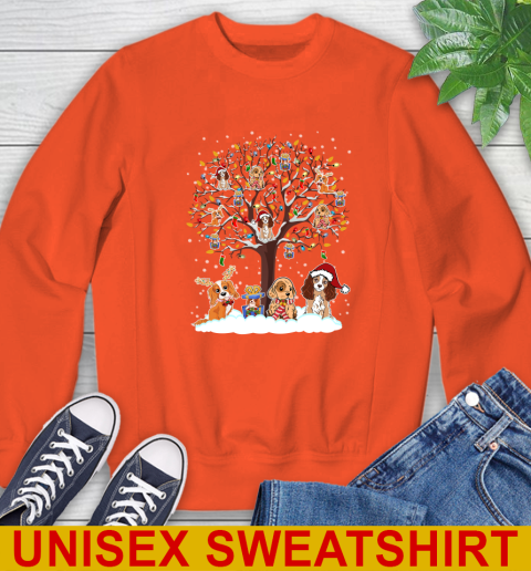 Coker spaniel dog pet lover christmas tree shirt 27