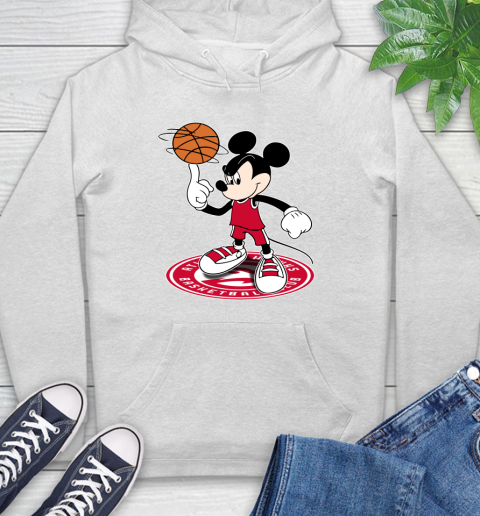 NBA Basketball Atlanta Hawks Cheerful Mickey Disney Shirt Hoodie 2