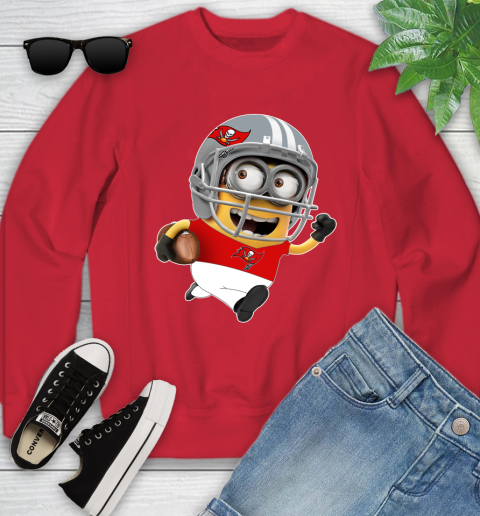 NFL Tampa Bay Buccaneers Minions Disney Football Sports Youth Sweatshirt 9