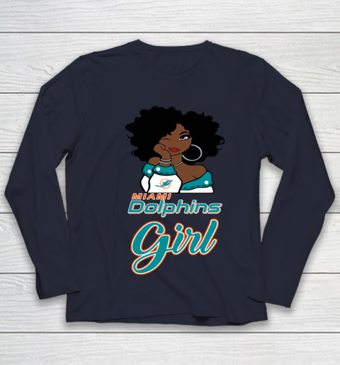 Miami Dolphins Girl NFL Youth Long Sleeve 3