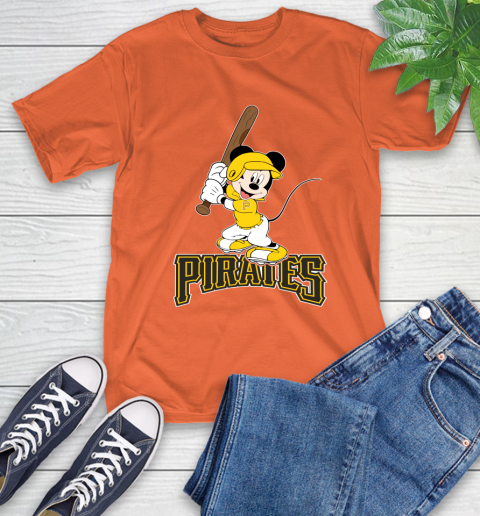 MLB Baseball Pittsburgh Pirates Cheerful Mickey Mouse Shirt T-Shirt 5