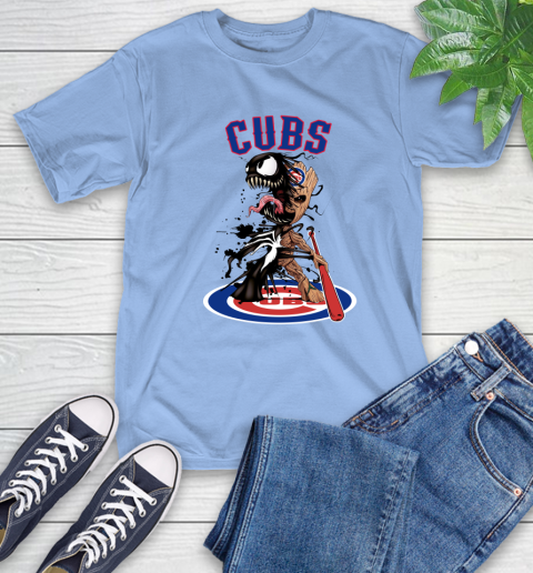 MLB Chicago Cubs Baseball Venom Groot Guardians Of The Galaxy T-Shirt 11