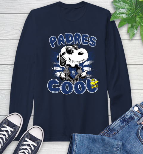 MLB Baseball San Diego Padres Cool Snoopy Shirt Long Sleeve T-Shirt 3