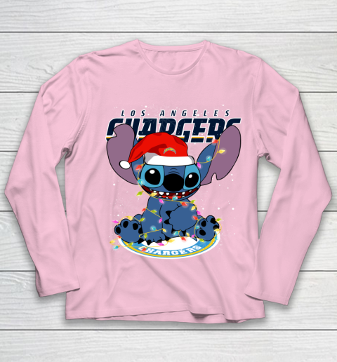 Los Angeles Chargers NFL Football noel stitch Christmas Youth Long Sleeve 6