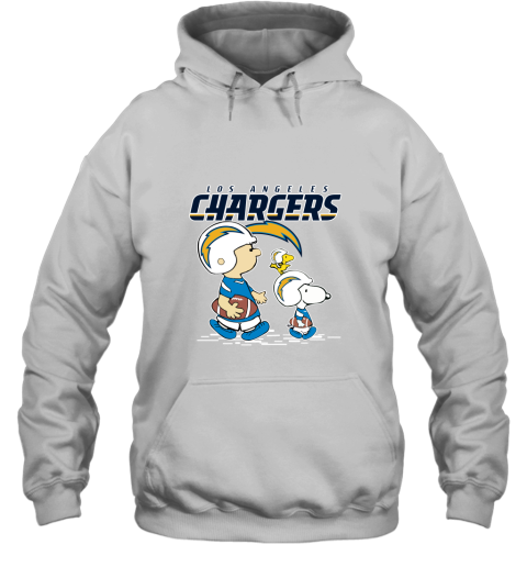 Los Angeles Chargers Let's Play Football Together Snoopy NFL Hoodie