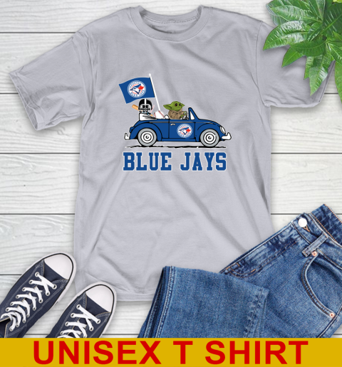 MLB Baseball Toronto Blue Jays Darth Vader Baby Yoda Driving Star Wars Shirt T-Shirt 6