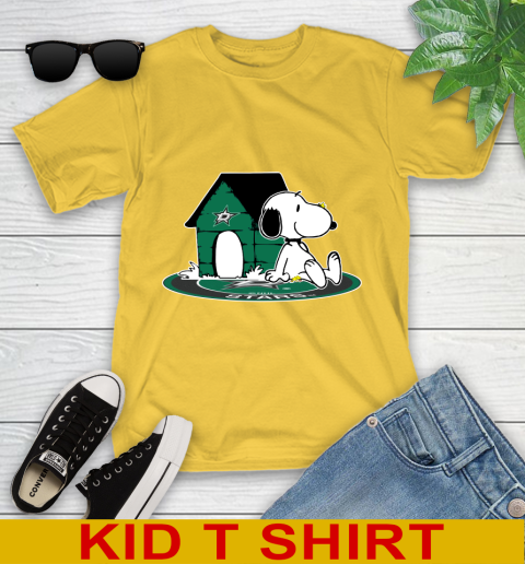 NHL Hockey Dallas Stars Snoopy The Peanuts Movie Shirt Youth T-Shirt 8