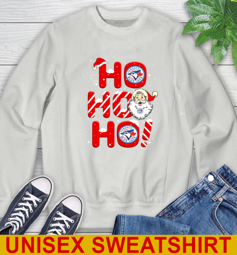 Toronto Blue Jays MLB Baseball Ho Ho Ho Santa Claus Merry Christmas Shirt Sweatshirt 5