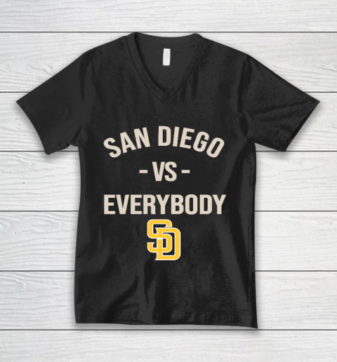San Diego Padres Vs Everybody V-Neck T-Shirt
