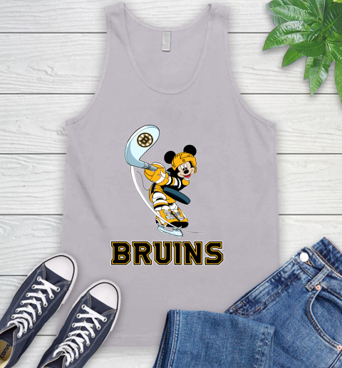 NHL Hockey Boston Bruins Cheerful Mickey Mouse Shirt Tank Top 4