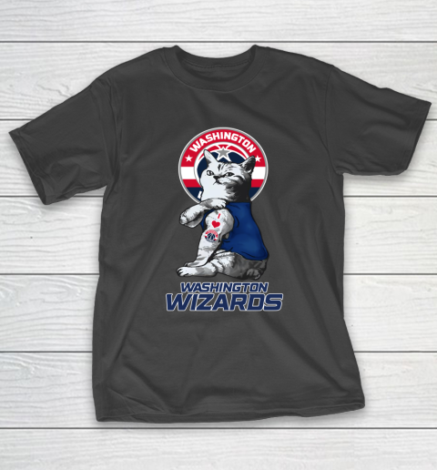 NBA Basketball My Cat Loves Washington Wizards T-Shirt