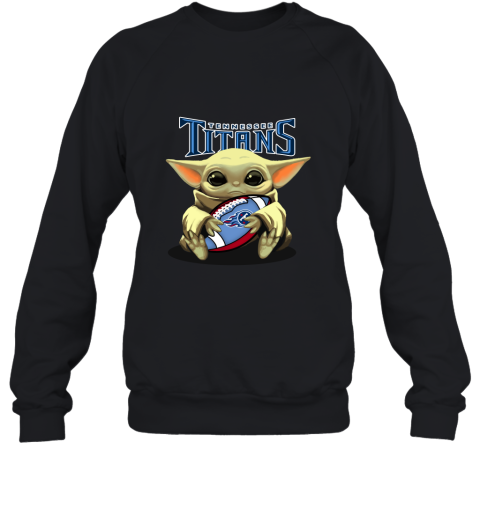 Baby Yoda Loves The Tennessee Titans Star Wars NFL Sweatshirt