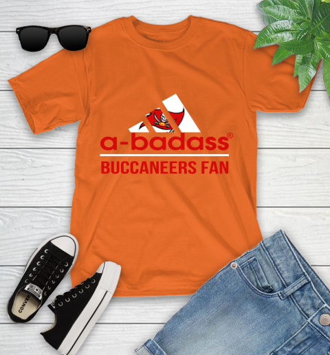 Tampa Bay Buccaneers NFL Football A Badass Adidas Adoring Fan Sports Youth T-Shirt 9