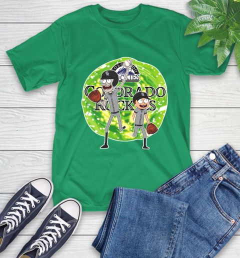 MLB Colorado Rockies Rick And Morty Baseball Sports T-Shirt 7