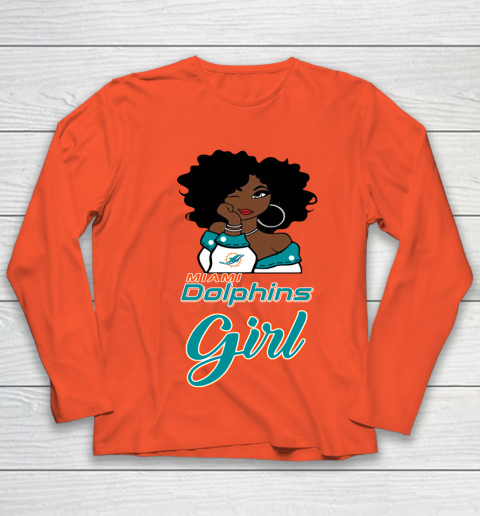 Miami Dolphins Girl NFL Youth Long Sleeve 4