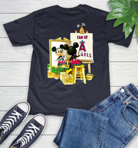 MLB Baseball Los Angeles Angels Mickey Drawing Shirt 47