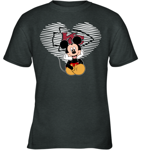 NFL Kansas City Chiefs The Heart Mickey Mouse Disney Football T Shirt o7YHFpPnvuq youth t shirt 26 95 151514 front dark heather