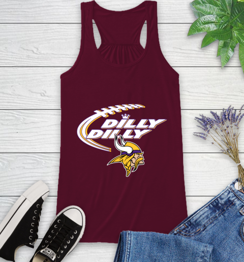 NFL Minnesota Vikings Dilly Dilly Football Sports Racerback Tank 3