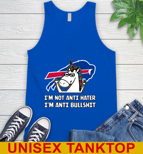 Buffalo Bills NFL Football Unicorn I'm Not Anti Hater I'm Anti Bullshit Tank Top 5