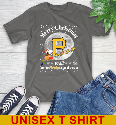 Pittsburgh Pirates Merry Christmas To All And To Pirates A Good Season MLB Baseball Sports T-Shirt 10