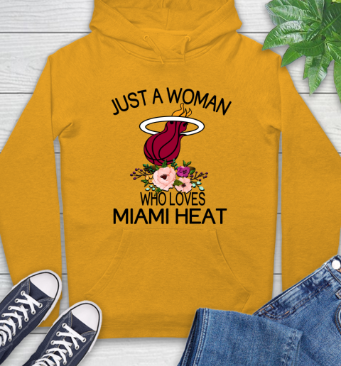 NBA Just A Woman Who Loves Miami Heat Basketball Sports Hoodie 2