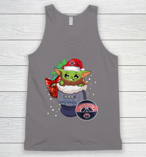 Washington Wizards Christmas Baby Yoda Star Wars Funny Happy NBA Tank Top 7