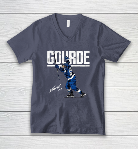 Yanni Gourde For Tampa Bay Lightning Fans V-Neck T-Shirt 7